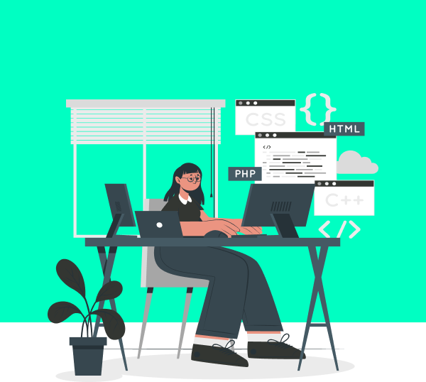 ilustration front end developer